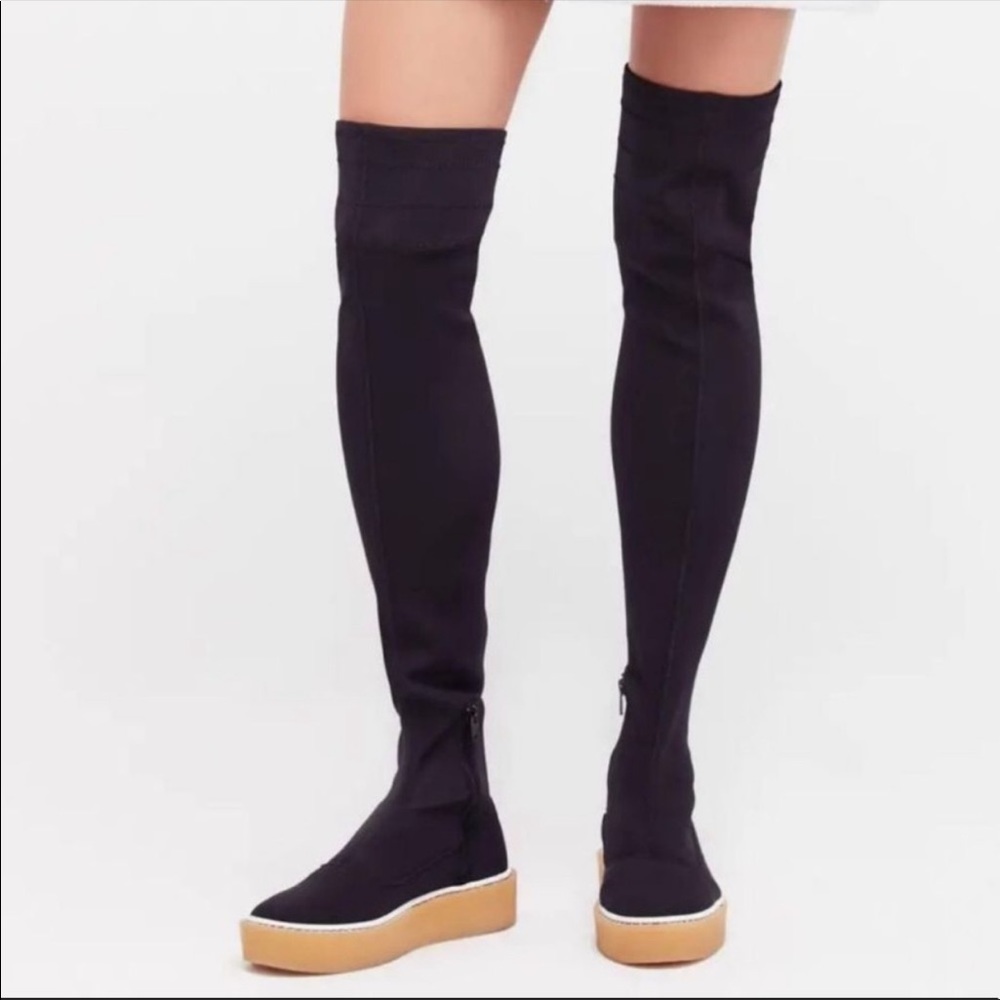 NEW Free People Outer Limits Over the Knee Boots